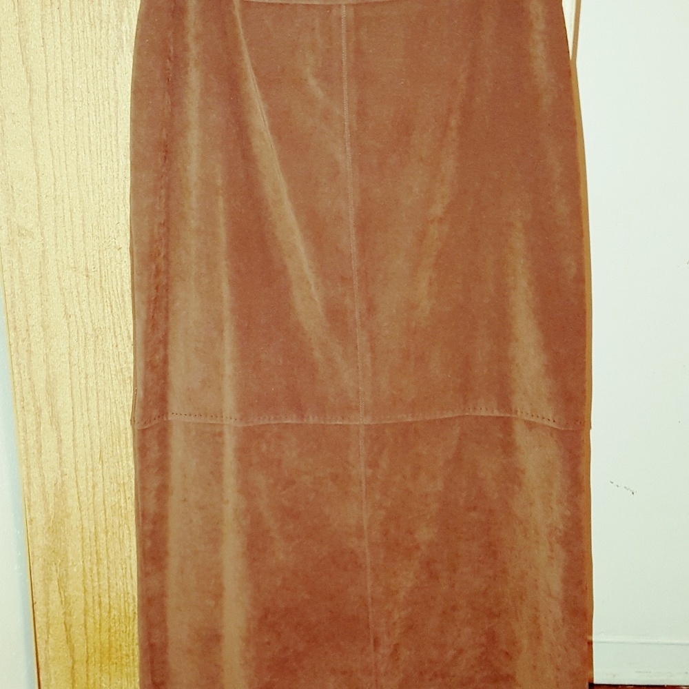 Chocolate long skirt